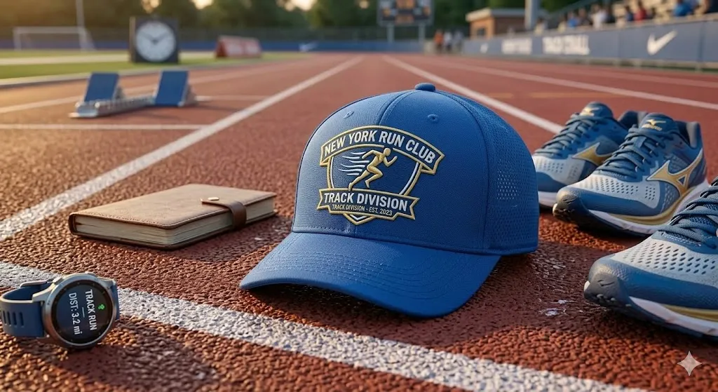 Lightweight running cap with moisture-wicking fabric